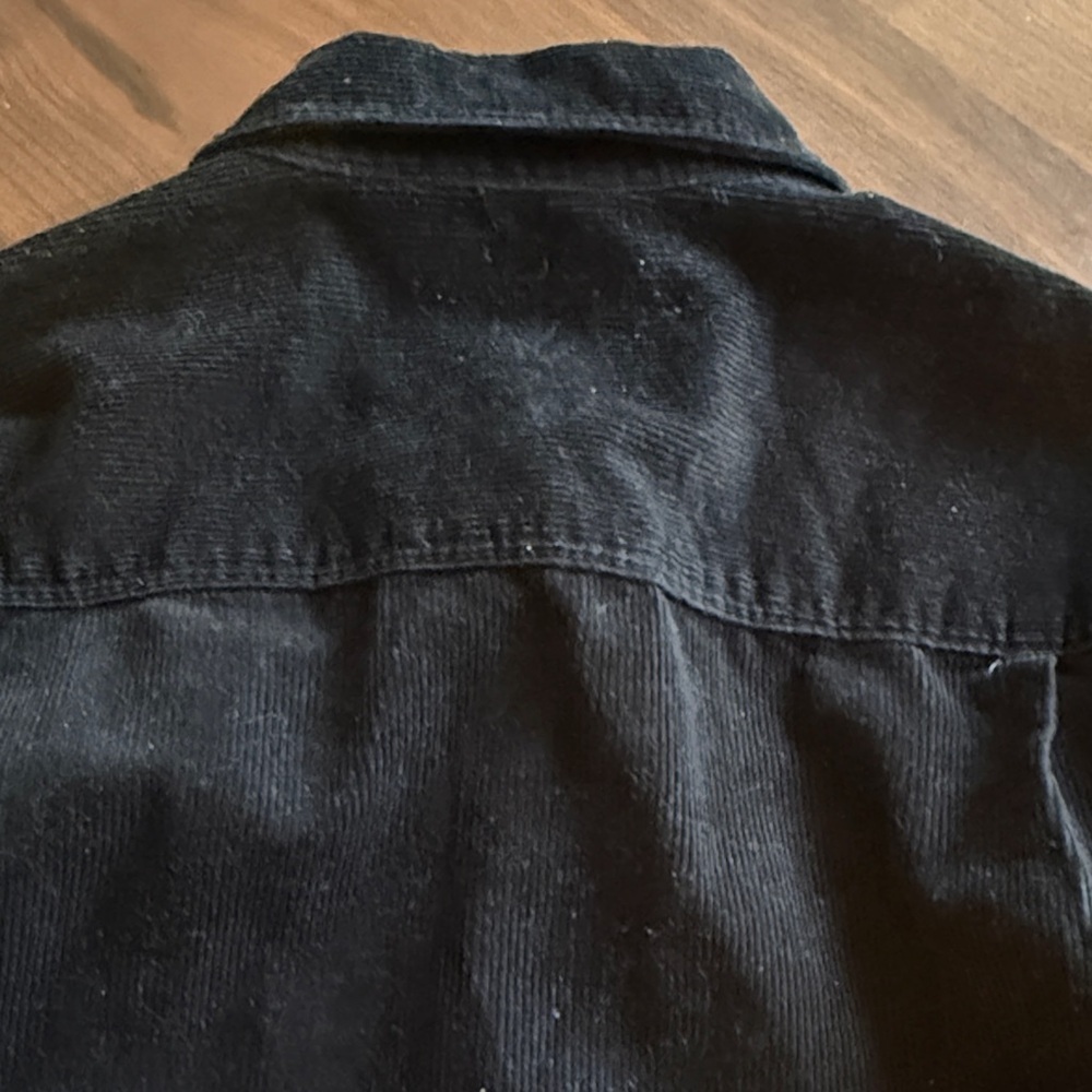 H&m - Black Corduroy Button-Up Shirt men - medium (more large) - Picture 5 of 5